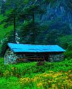 house in mountains