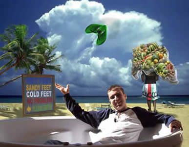 Craig sitting in a pardise-in-motion.